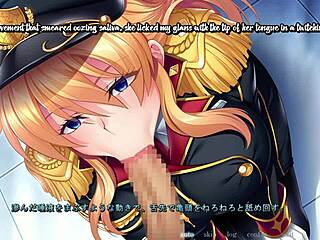 Kyonyuu Gunjin Shihai Saimin Scene 7 Delivers Intense Hentai Blowjob Action