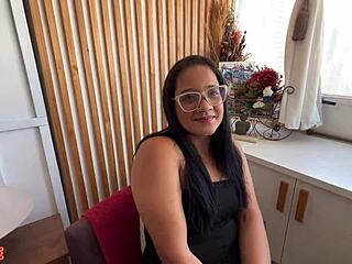 i was shy raquel the morena but turned wild naughty giving my tight ass in hot anal ride