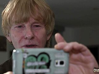 super hot teen blows grandpa perfect then rides him till he cums down her throat