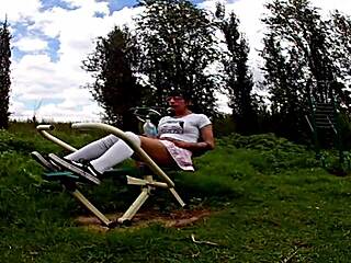 biking panty flash... this old dude wanted to fuck me outdoor cumshot 😏🚲💦