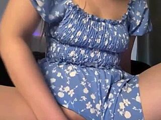 you gotta see her squirting rivers on that huge dildo