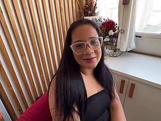 i was shy raquel the morena but turned wild naughty giving my tight ass in hot anal ride