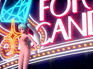 hatsune miku plays piano fully nude in scandal project diva mod