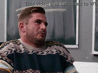 wanna see this guy jerk to chalk boobs then bed the lesbian teacher duo?