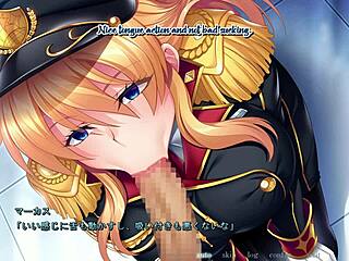 Kyonyuu Gunjin Shihai Saimin Scene 7 Delivers Intense Hentai Blowjob Action
