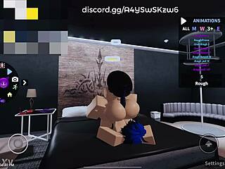 femboy gets savagely fucked during intense roblox sex game
