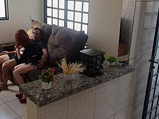 suspicious hubby sets up cams catches wife fucking friend doggystyle 😈 bareback slut action