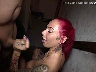 Anni Angel Pegs Old German User's Tiny Cock as Femdom Toyboy