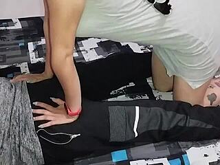 best friend's wife grinds hard sentones on cock for christmas