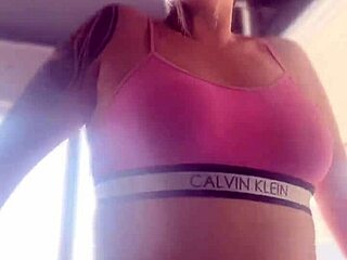 she heads to the gym with a buttplug stuffed in her ass getting super horny for a wide lubed hole ready for cock at home