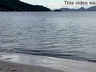 black couple picks up beach stranger latina for bisexual interracial home fuck fest