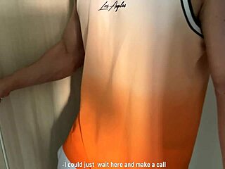 Neighbor petite brunette invites wrong door rough fucks cum on face