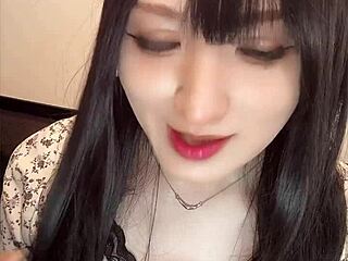 short clip for tooth fetish fans with asian crossdresser