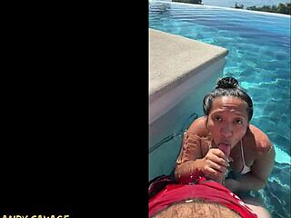 me and my girl gave a public bj at that infinity pool in costa rica, so hot and risky! 🌴💦👅