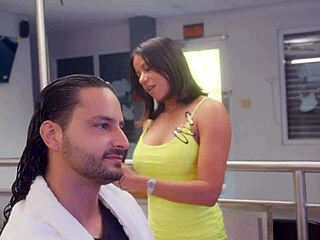 wanna see this slutty latina stylist fuck her client during haircut?
