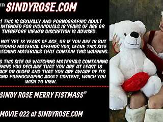 sindy rose fists ass in merry christmas cosplay outfit