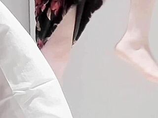 Sexy Japanese College Girl Teases with Softcore Legs and Tiny Tits