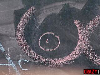 Horny Teacher Fucks Masturbating Colleague Hard