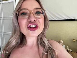 first date with tall blonde goddess goes wrong, she shrinks me for ass worship humiliation 😈🍑