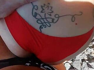 Teresa Jones gives outdoor verification blowjob