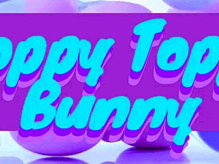 bleubrutalrose's sloppy bunny cosplay deepthroat big cock blowjob with anal tease