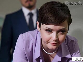 New boss claims petite secretary right at work