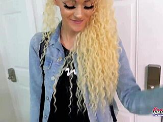 so this petite tattooed blonde gives the sloppiest deepthroat rimjob with cum swallow passion