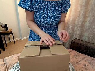 Ex boyfriend mails throbbing real cock closeup in homemade breakup box