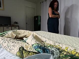 ali allure sneaks into bed with coworker for secret homemade fun trailer