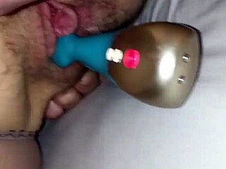 WIFE'S ASS TAKES CREAMPIE THEN DILDO POUNDS PANTYHOSE NYLON GAP