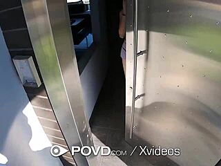 POV Lucky Guy DOGGYSTYLES Small Tits Asian Before FACIAL Blast?