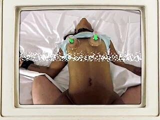 Doctor unloads in solana's mouth then pounds her hard backstage