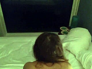 waking up horny for pov ride on candi annie's big natural tits morning sex
