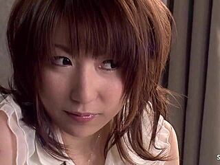 japanese stepmom wakes boy with deepthroat blowjob pussy sliding handjob until cum explosion