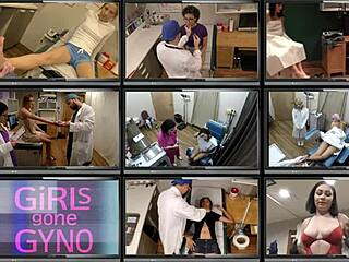 Perverted Tampa Doctor Gives Aria Nicole a Close-Up Enema with Latex Gloves and Spreading Tits.