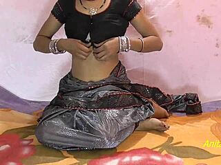 This sexy Indian bhabhi gets pounded hard in her saree! 🔥🍆💦
