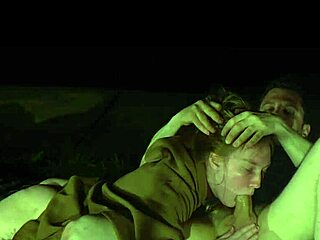 sweet slim redhead sub chokes on rough blowjob. eats ass outdoors then crafts lake bracelets