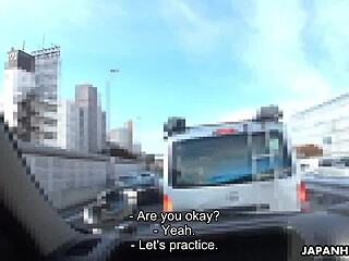 Maki Hojo Delivers Steamy Car Cock Sucking Uncensored