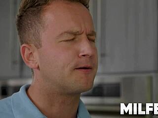 Sneaky Kitchen Ride with Smom-in-Law Turns Chaotic