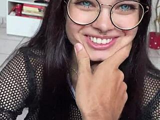 Blue-eyed girl slurps wellington prado's huge cock deep and sloppy