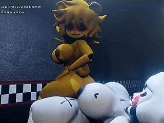 Puppet FNAF Creampie Compilation: Big Tits and Monster Action Part 1