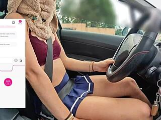 A Friend Films Me Driving as Fan Controls Lovense Vibrator Remotely