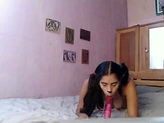 venezuelan slut crawls in petplay leash begging latina ass up