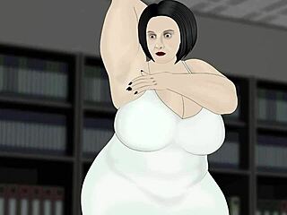 bbw in office DRESS GROPES her fat ASS, TITS and LEGS