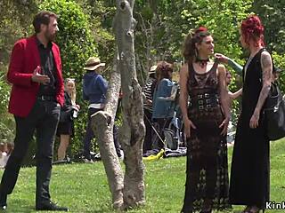 Ever seen an alt mistress bind and publicly disgrace her Spanish babe outdoors?