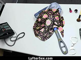 Officer Spots Teen Shoplifter on CCTV Then Fucks Her Bent Over Hard