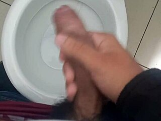 Day 6 solo cock stroke in bathroom frenzy?