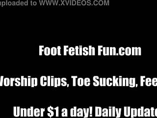 our aching feet need your tongue massage turning into footjob femdom suck