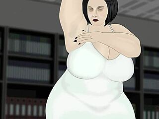 bbw in office DRESS GROPES her fat ASS, TITS and LEGS