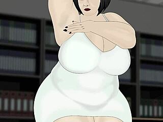 bbw in office DRESS GROPES her fat ASS, TITS and LEGS